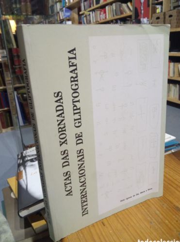 Portada do libro de ACTAS DAS XORNADAS INTERNACIONAIS DE GLIPTOGRAFIA.