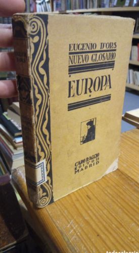 Portada del libro de EUGENIO D´ORS. NUEVO GLOSARIO. EUROPA