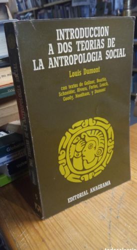 Portada do libro de INTRODUCCION A DOS TEORIAS DE LA ANTROPOLOGIA SOCIAL. DUMONT.