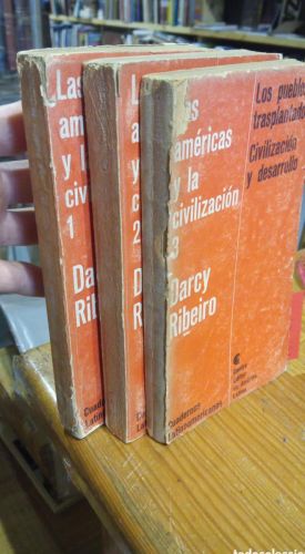 Portada do libro de LAS AMERICAS Y LA CIVILIZACION. DARCY RIBEIRO. 3 TOMOS.