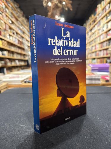 Portada do libro de La relatividad del error