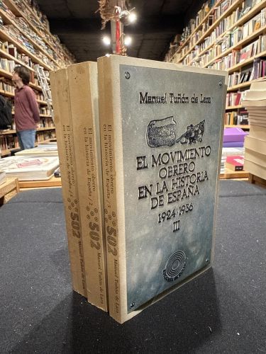 Portada do libro de El movimiento obrero en la historia de España (3 volumenes)