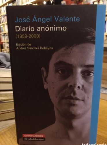 Portada do libro de Valente, Diario anónimo
