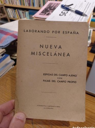 Portada do libro de Laborando por España (Imprenta Roel, Coruña)