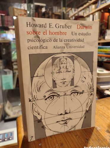 Portada do libro de DARWIN SOBRE EL HOMBNRE. GRUBER