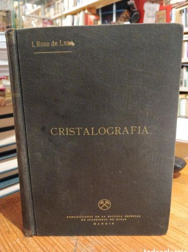 Portada do libro de Roso de Luna, Cristalografía