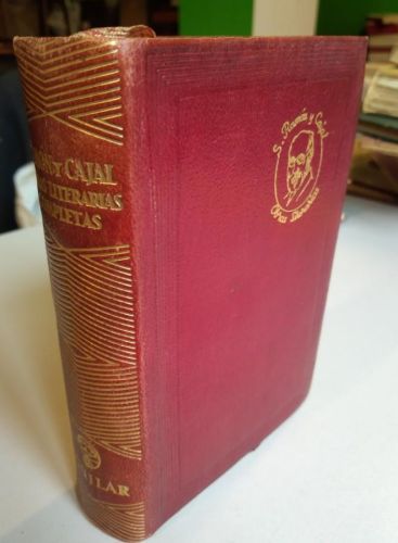 Portada do libro de OBRAS LITERARIAS COMPLETAS. RAMON Y CAJAL. 1950. AGUILAR