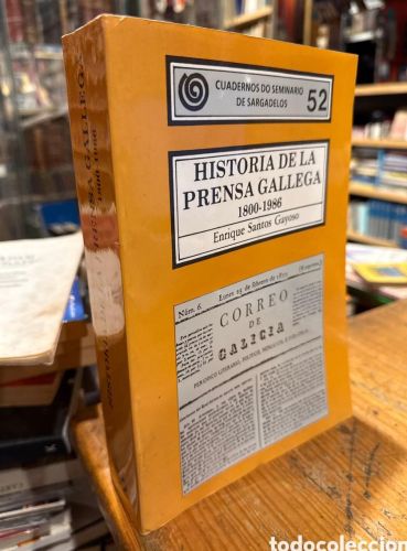 Portada do libro de Historia de la prensa en Galicia
