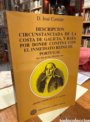 Portada do libro de DESCRIPCION CIRCUNSTANCIADA DE LA COSTA DE GALICIA Y RAYA POR DONDE CONFINA CON EL INMEDIATO REINO..