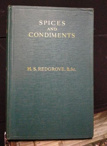 Portada do libro de H. S. Redgrove - Spices and Condiments