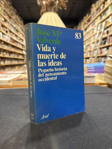 Portada do libro de Vida y muerte de las ideas