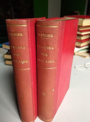 Portada do libro de LA REINA DEL AQUELARRE GASTON LERROUX. 1912. 2 VOLUMENES