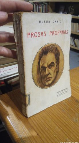 Portada do libro de RUBÉN DARÍO. PROSAS PROFANAS. (SELLO CON LA FIRMA DEL AUTOR COMO PRUEBA DE AUTENTICIDAD. MADRID 19