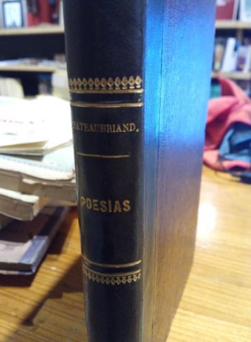 Portada do libro de CHATEAUBRIAND. POESIAS. 1846