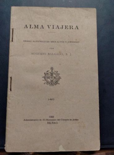 Portada do libro de Augurio Salgado - Alma biajera
