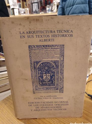 Portada do libro de Alberti, De re aedificatoria