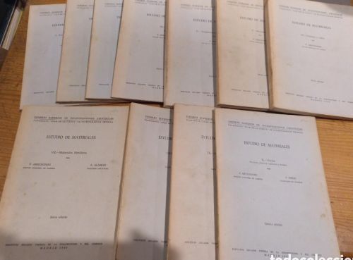 Portada do libro de Arredondo, Estudio de materiales