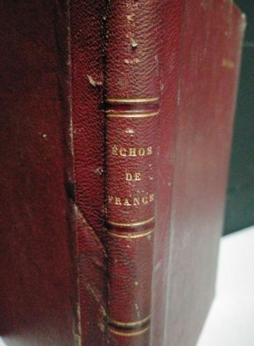 Portada do libro de Èchos de France (partituras)