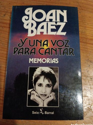Portada do libro de Joan Baez, Y una voz para cantar