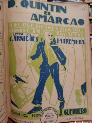 Portada do libro de Libro de partituras, varias