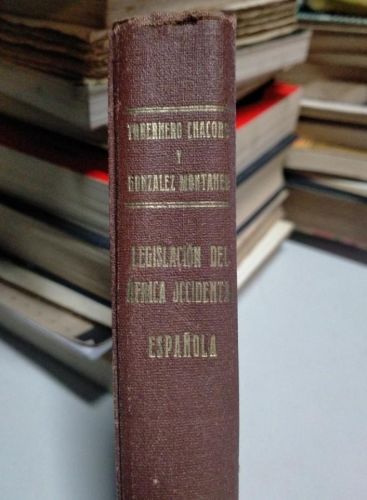 Portada do libro de Legislación del África Occidental Española