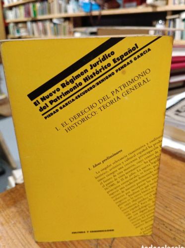 Portada do libro de Nuevo régimen jurídico del patrimonio historico español