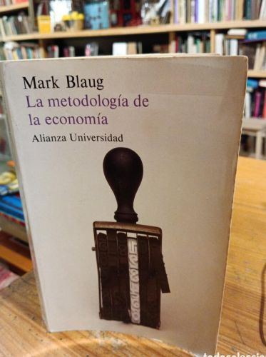 Portada do libro de Blaug, La metodología de la economía