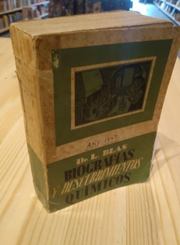 Portada do libro de BIOGRAFÍAS Y DESCUBRIMIENTOS QUIMICOS. BLAS