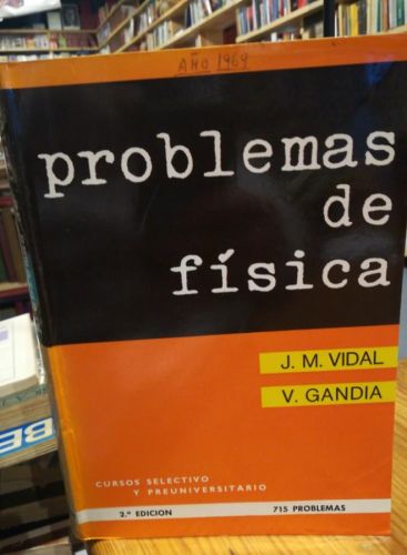 Portada do libro de Problemas de Fisica. Vidal. Gandia