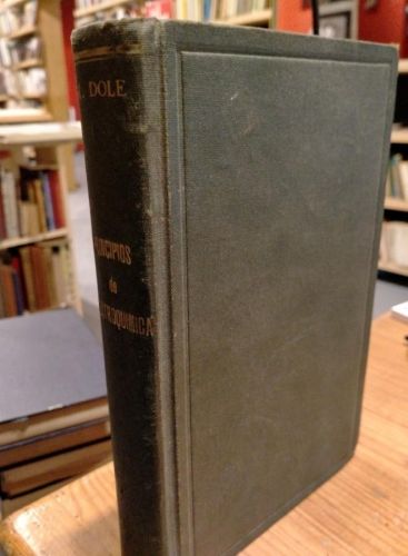 Portada do libro de Principios de Electroquimica. M. Dole