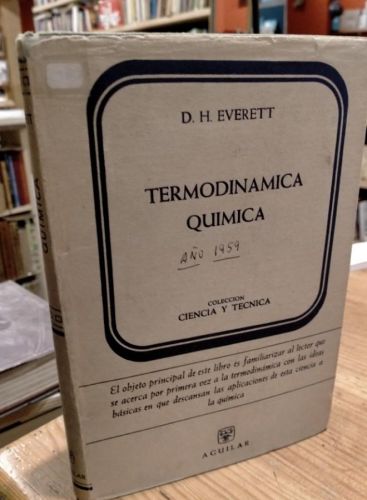 Portada do libro de Termodinamica Quimica. D. H. Everett