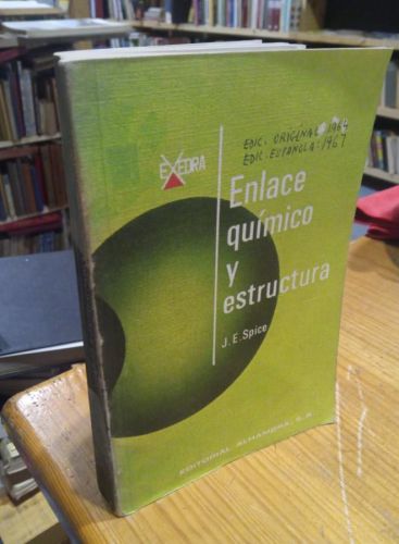 Portada do libro de Enlace Quimico y Estructura. Spice