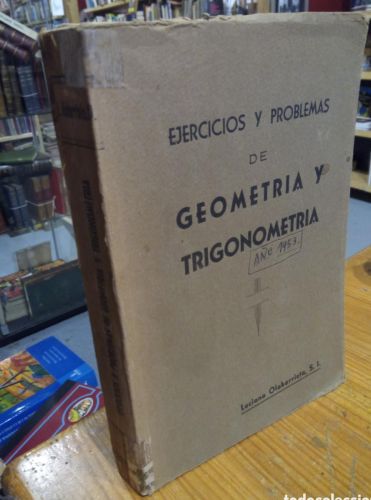 Portada do libro de EJERCICIOS Y PROBLEMAS DE TRIGONOMETRIA. LUCIANO OLABARRIETA