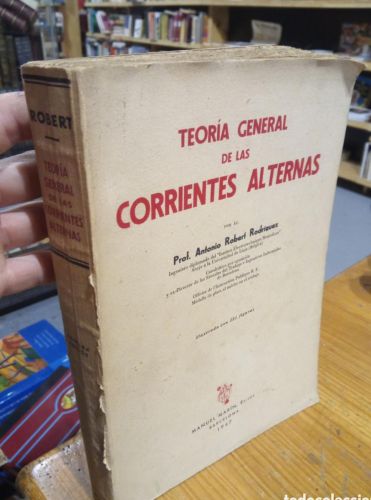 Portada do libro de Teoria general de las corrientes alternas. Robert Rodriguez