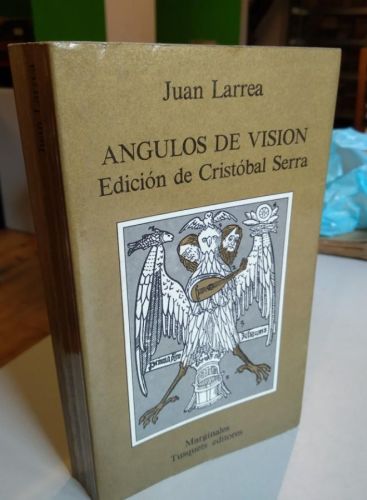 Portada do libro de ÁNGULOS DE VISIÓN. JUAN LARREA