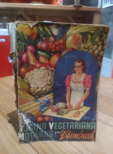 Portada do libro de LA COCINA VEGETARIANA MODERNA POR DOMENECH