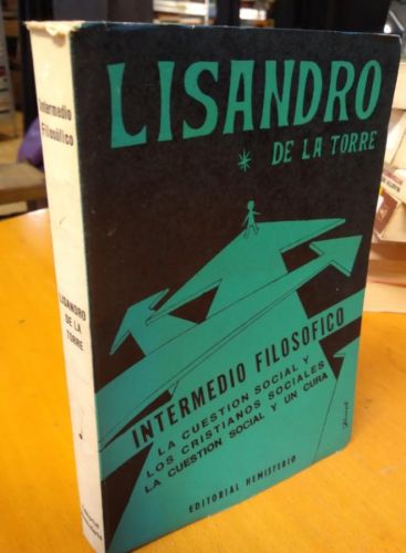 Portada do libro de INTERMEDIO FILOSÓFICO. LISANDRO DE LA TORRE