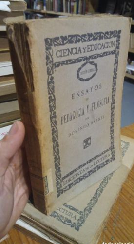 Portada do libro de ENSAYOS DE PEDAGOGIA Y FILOSOFIA. DOMINGO BARNES.