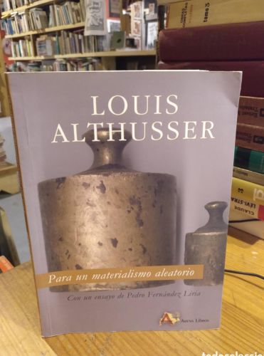 Portada do libro de Althusser, Para un materialismo aleatorio