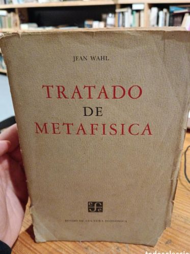 Portada do libro de Wahl, Tratado de metafísica
