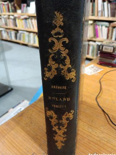 Portada do libro de Arioste Roland furieux 1844