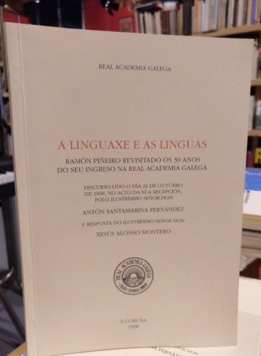 Portada do libro de Santamarina, A linguaxe e as linguas