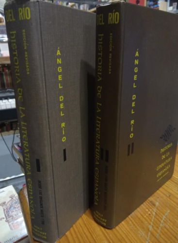 Portada do libro de ANGEL DEL RIO. HISTORIA DE LA LITERATURA ESPAÑOLA. EDICION REVISADA.