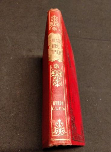 Portada do libro de Salustio - Obras Completas (1893)