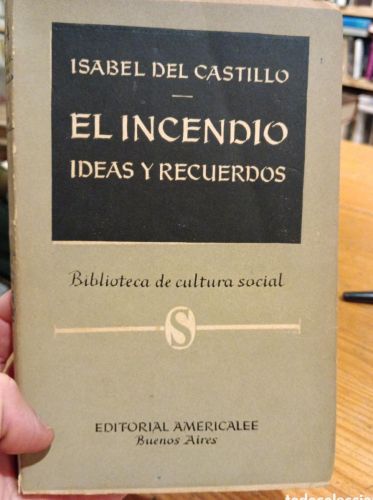 Portada del libro de Isabel del Castillo, El incendio