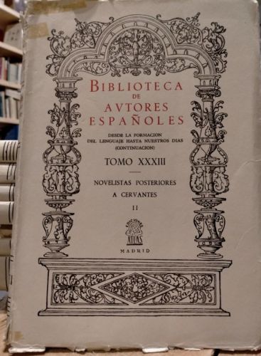 Fernandez de Navarrete Novelistas posteriores a Cervantes II