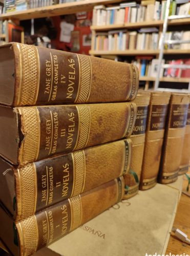 Portada do libro de Zane Grey. Obras completas