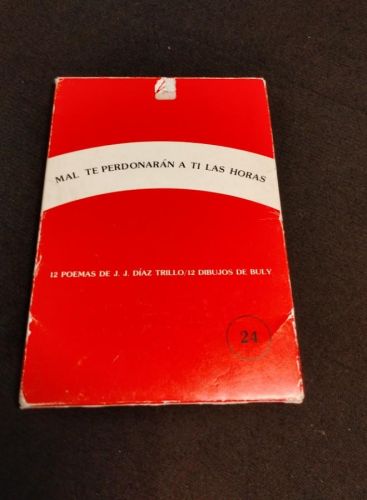 Portada do libro de Díaz Trillo - Mal te perdonarán a ti las horas