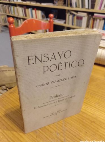 Portada do libro de Carlos Vaamonde, Ensayo Poético