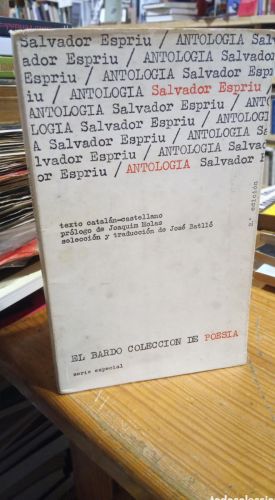 Portada do libro de ANTOLOGIA. SALVADOR ESPRIU. FIRMADO
